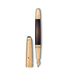 Caneta Tinteiro Montblanc Meisterstück Volta ao Mundo em 80 Dias Doué Classique MB128470
