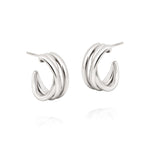 Brincos Echo em Prata