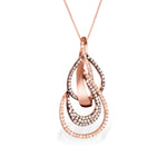 Pingente Vitória em Ouro Rosé com Diamantes