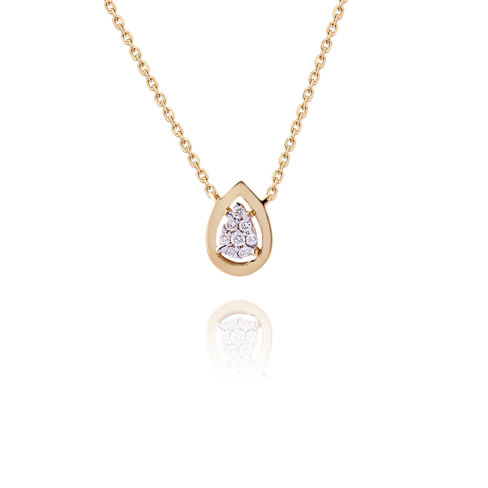 Colar Abrigo em Ouro Amarelo com Diamantes