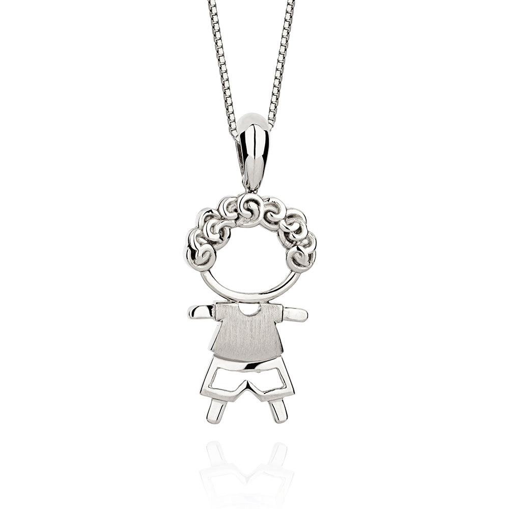 Pingente Cantiga em Ouro Branco