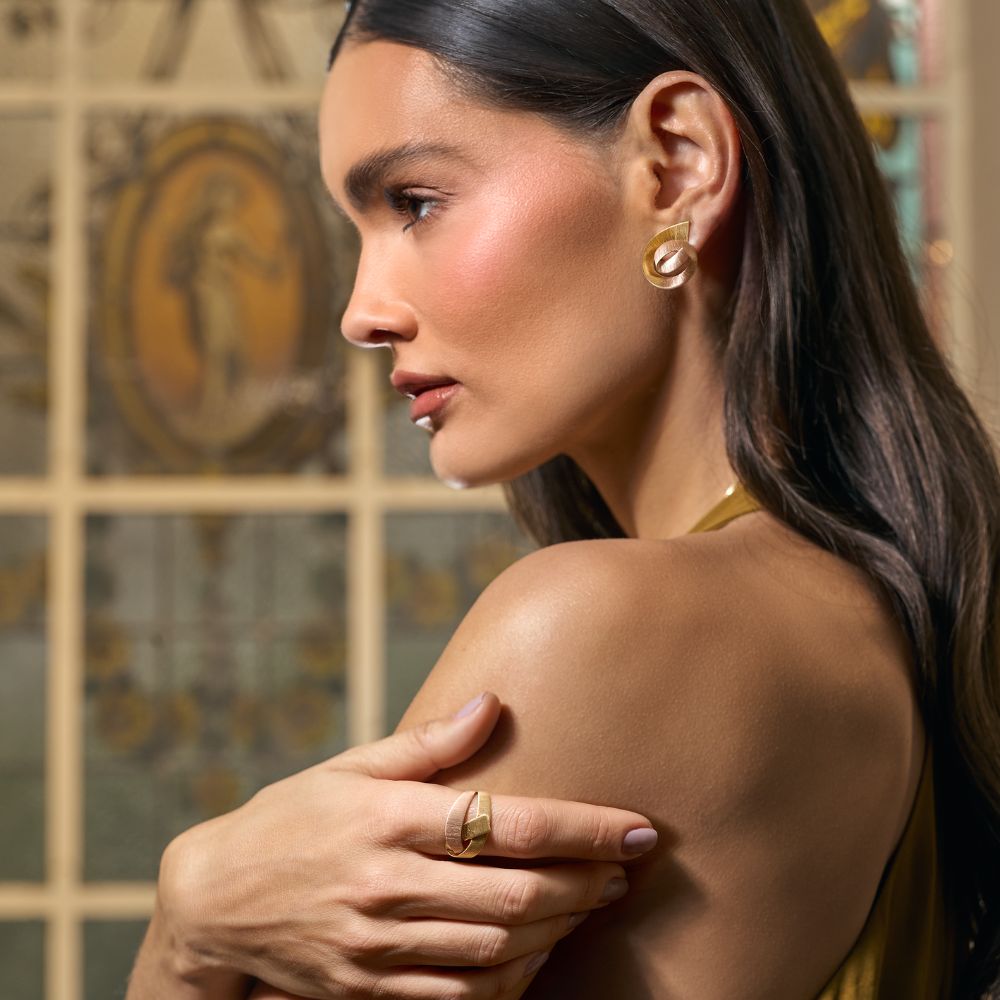 Anel Legado em Ouro Amarelo e Ouro Rosé