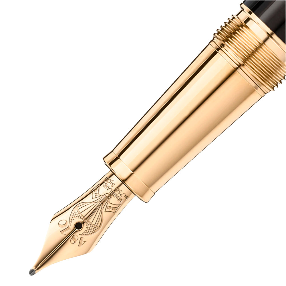 Caneta Tinteiro Montblanc Meisterstück Volta ao Mundo em 80 Dias Doué Classique MB128470