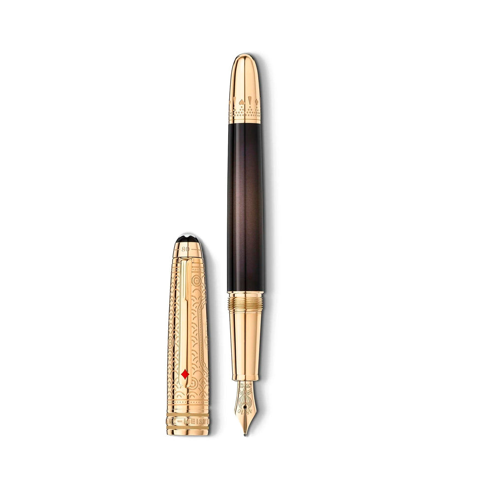 Caneta Tinteiro Montblanc Meisterstück Volta ao Mundo em 80 Dias Doué Classique MB128470