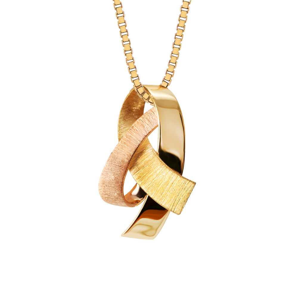 Pingente Legado em Ouro Amarelo e Ouro Rosé