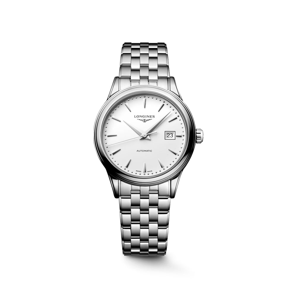 Relógio Longines Flagship Branco L4.374.4.18.6