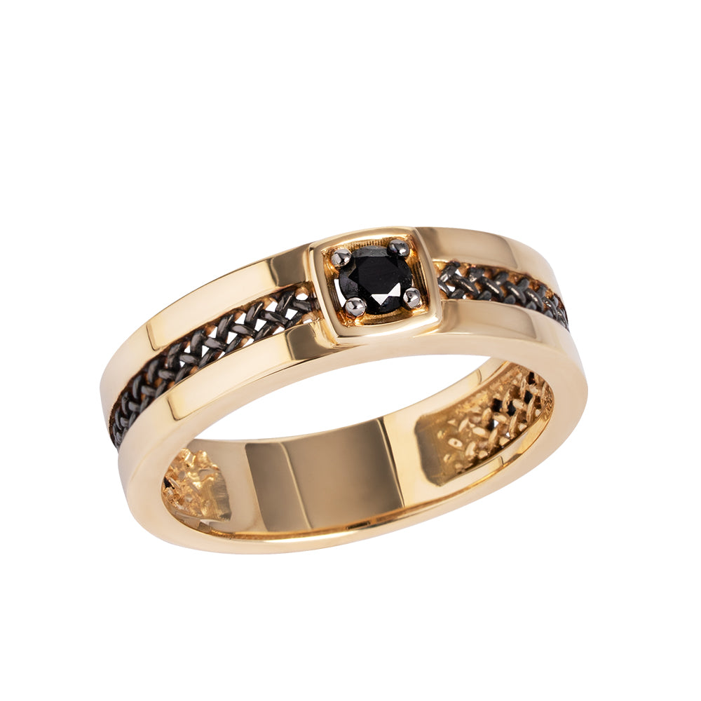 Anel Noxx em Ouro Amarelo e Espinélio