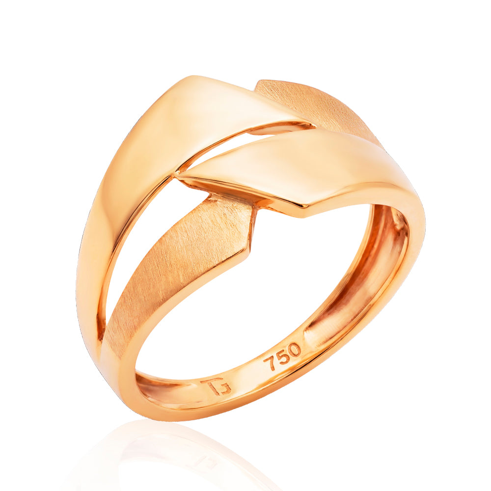 Anel Cais em Ouro Amarelo