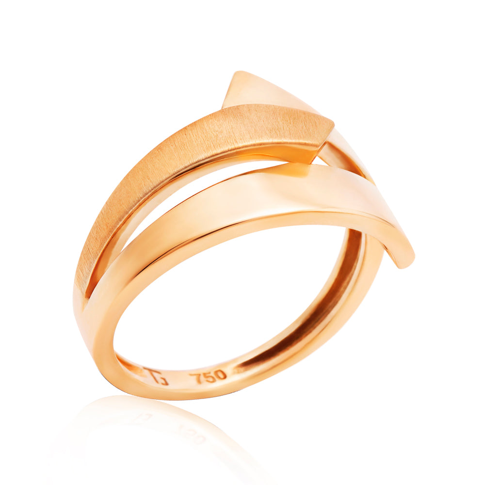 Anel Cais em Ouro Amarelo