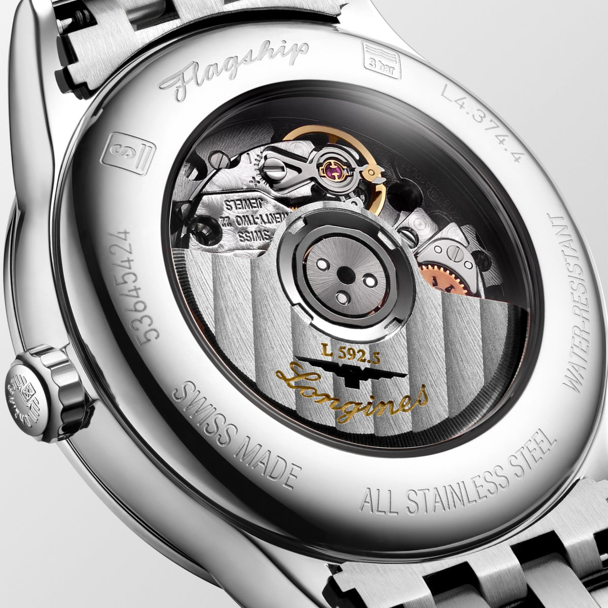 Relógio Longines Flagship Branco L4.374.4.18.6