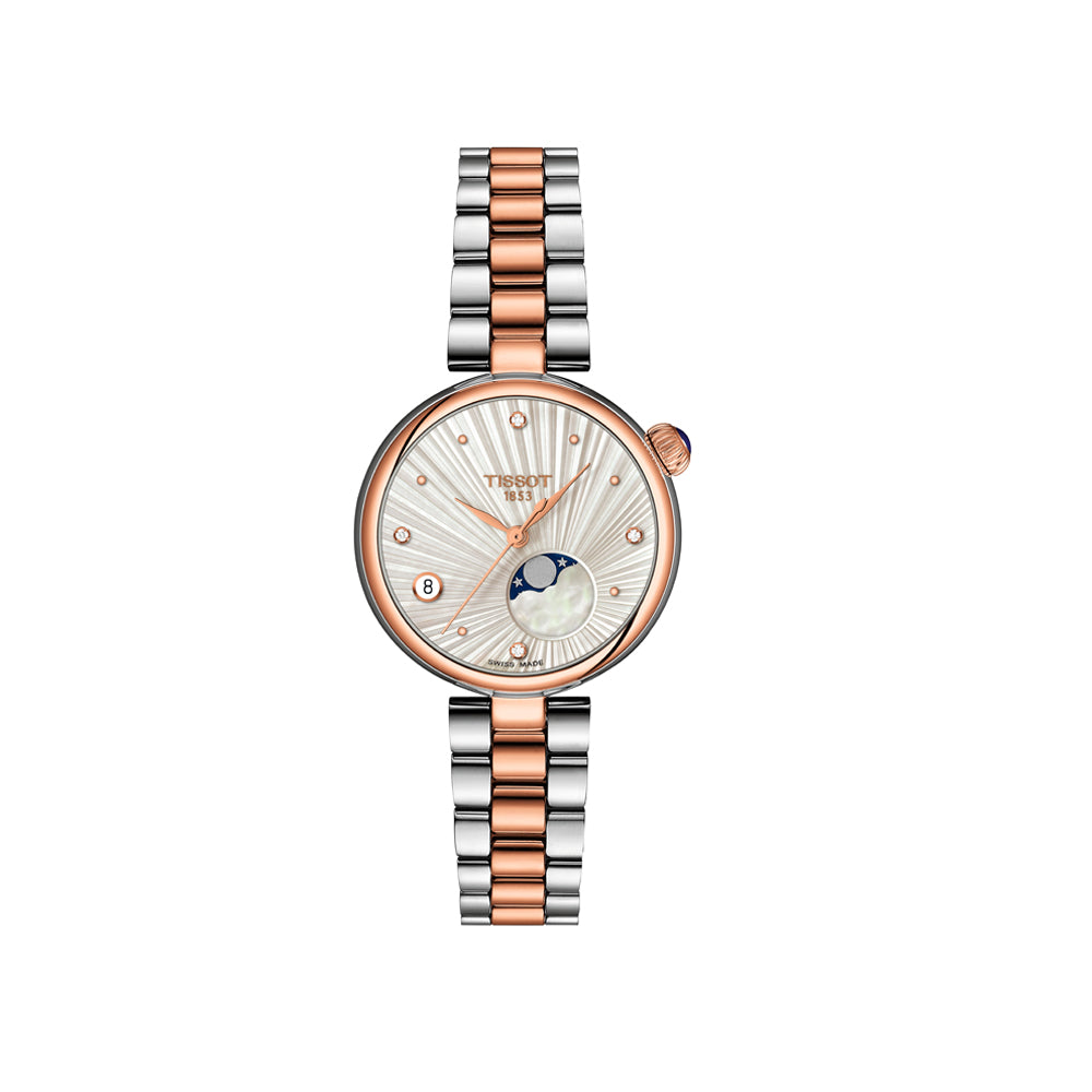 Relógio Tissot Desir Moonphase Bicolor com Diamantes 29,6 mm – T152.223.22.036.00