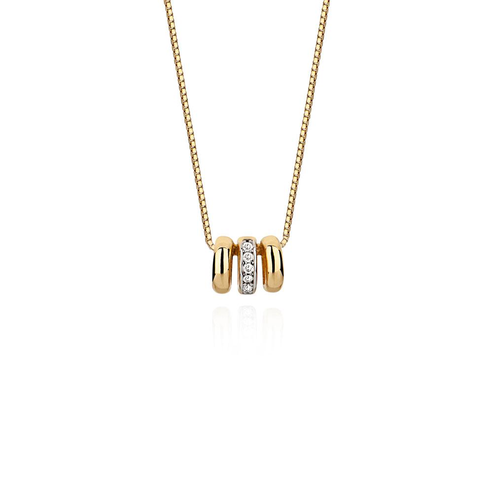 Separador Cantiga em Ouro com Diamantes