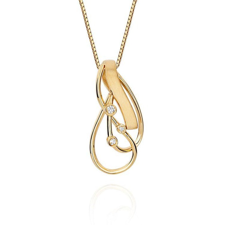 Pingente em Ouro Amarelo com Diamantes - Coleção Alentar