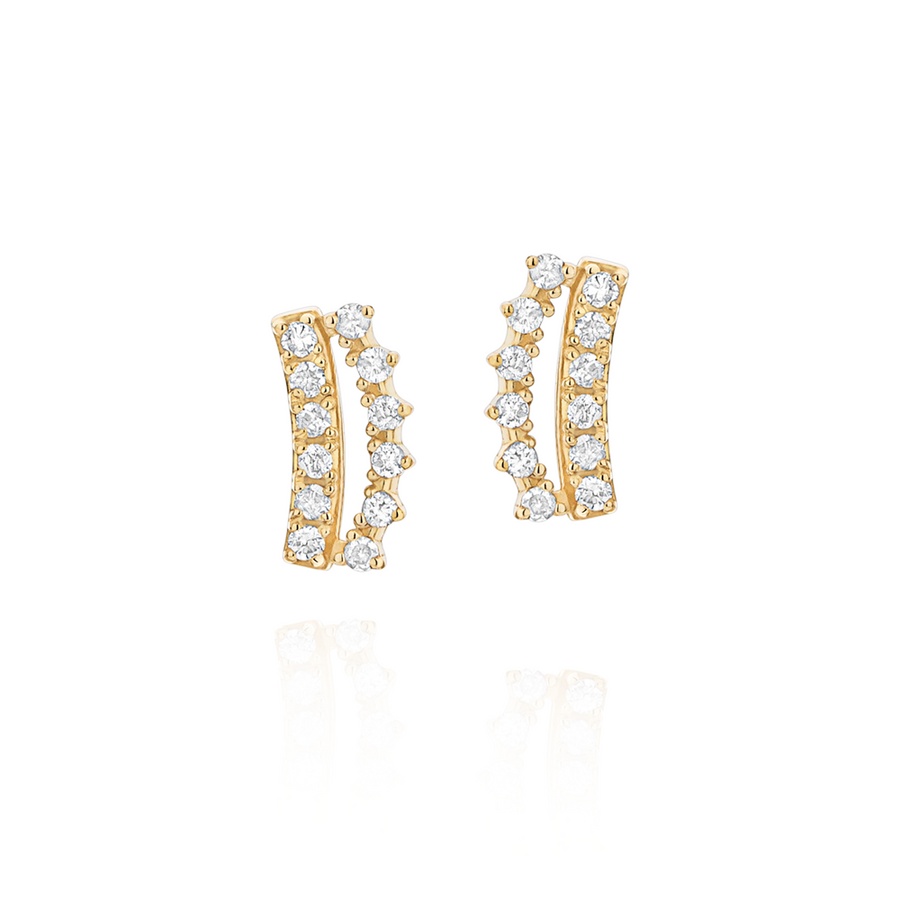 Brinco em Ouro Amarelo e Diamantes - Chambord