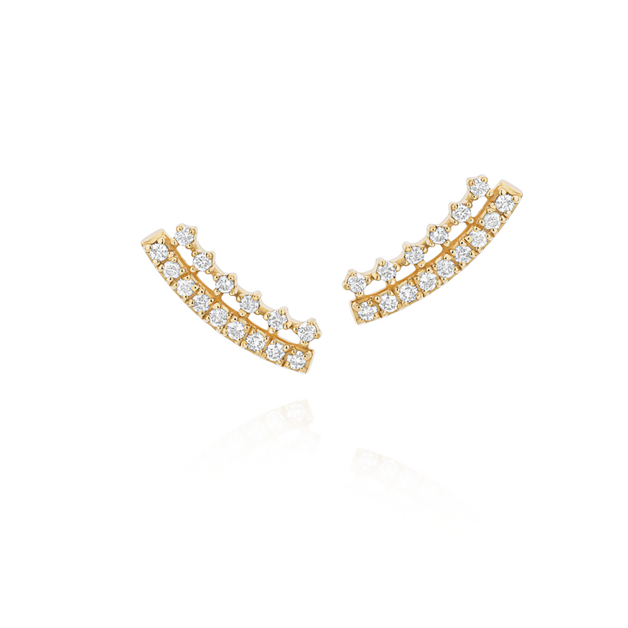 Brinco em Ouro Amarelo e Diamantes - Chambord