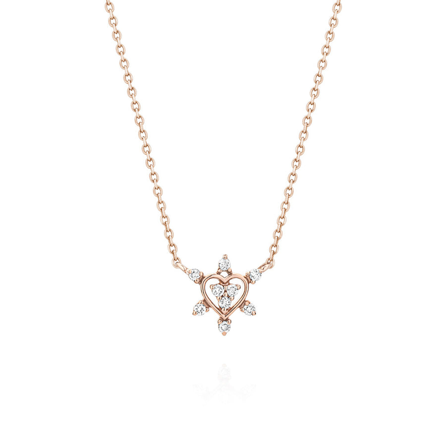 Colar em Ouro Rosé com Diamantes - Amore